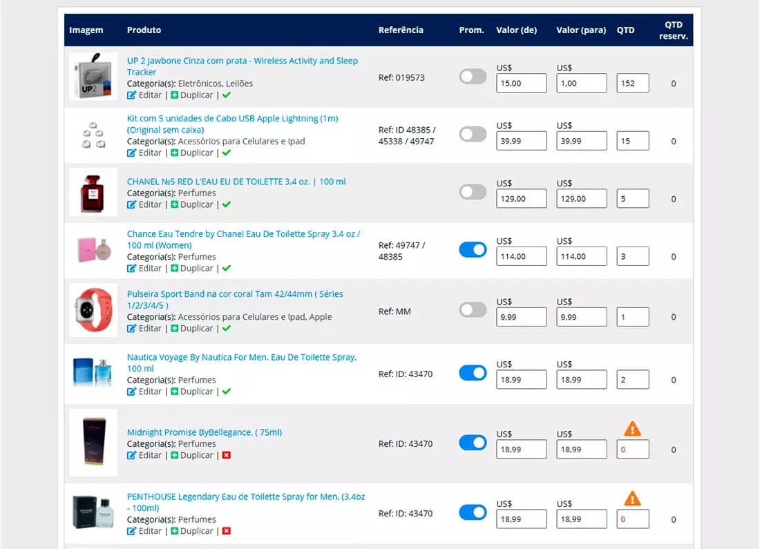 Print de telas mostrando os sistemas modenos e personalizados da BMA