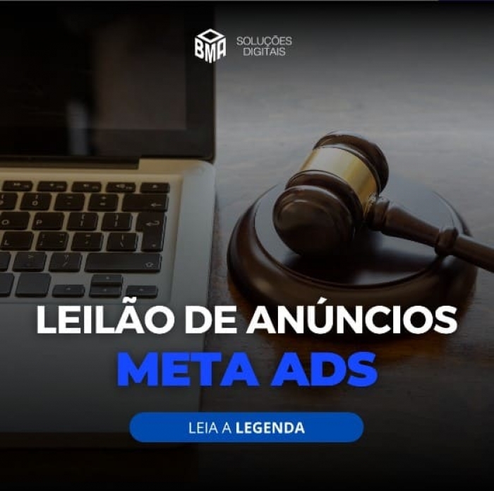 Leilão de anúncios META ADS.